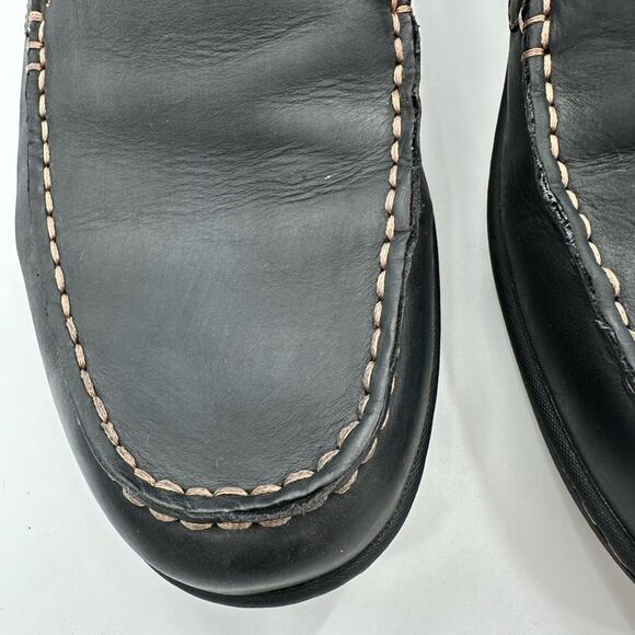 Born Black Leather Caleb Slip On Loafers Men\'s Size 9 main image 4